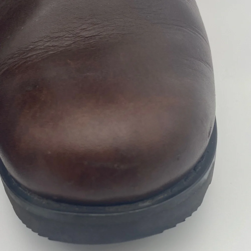 UGG Bellevue Dark Brown Sheepskin Winter Boots with Shearling Cuff
